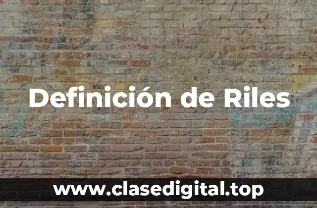 Definición técnica de Riles