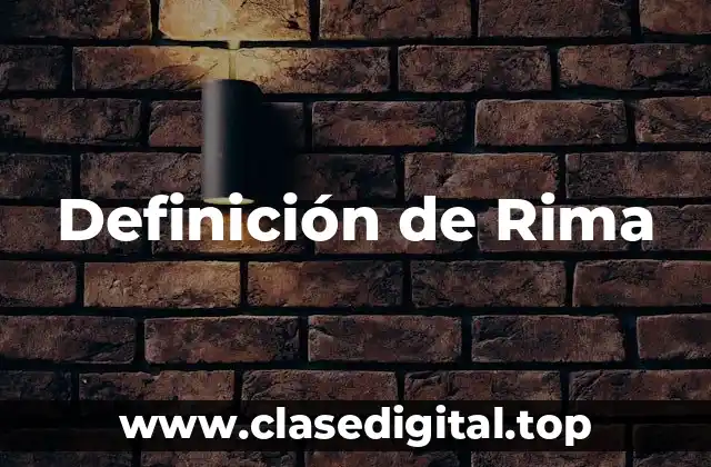 Definición técnica de Rima