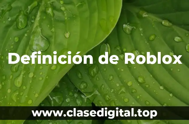 Definición de Roblox