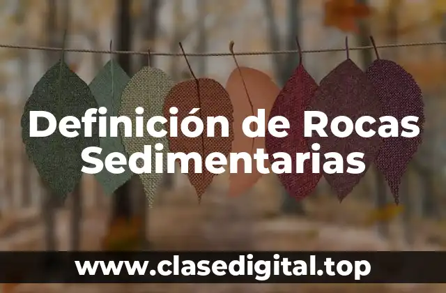 Definición de Rocas Sedimentarias