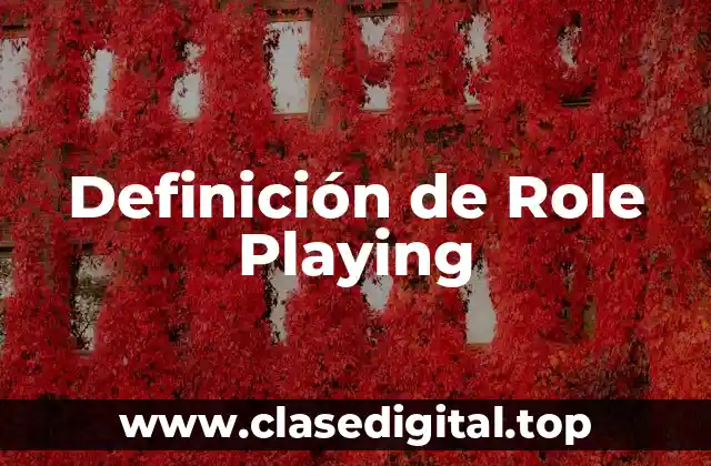 Definición de Role Playing