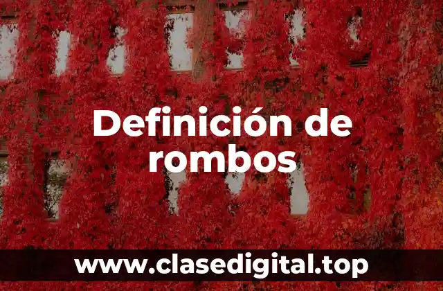 Definición de rombos