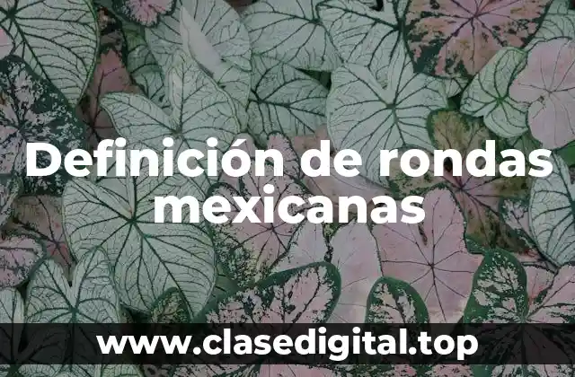 Definición de rondas mexicanas