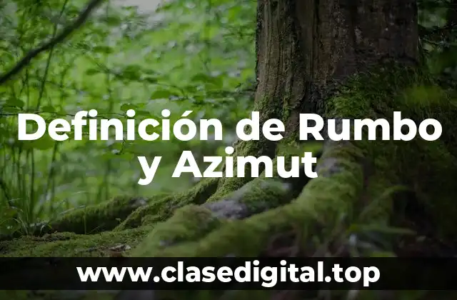 Ejemplos de Rumbo y Azimut