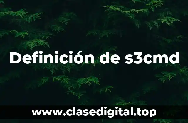 Definición de s3cmd