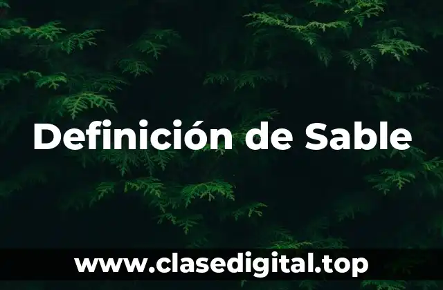 Definición de Sable