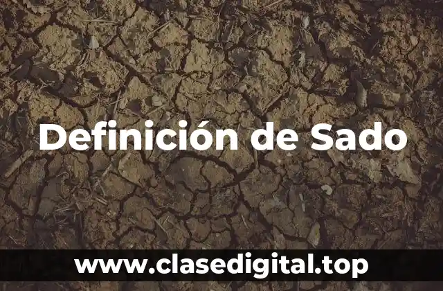 Definición de Sado