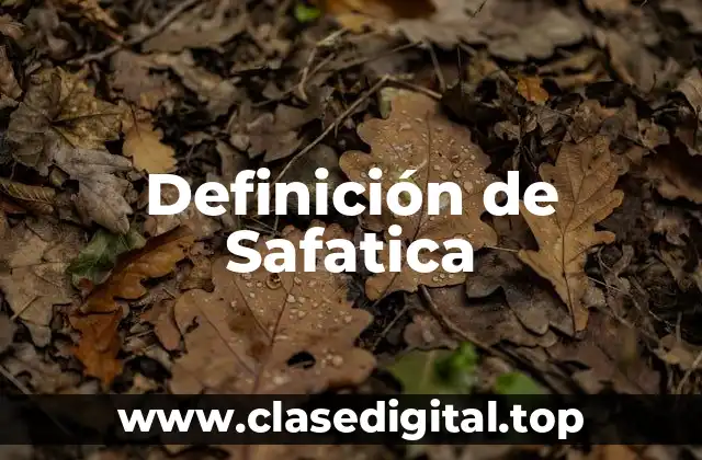 Definición de Safatica