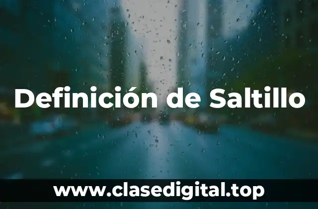 Definición de Saltillo