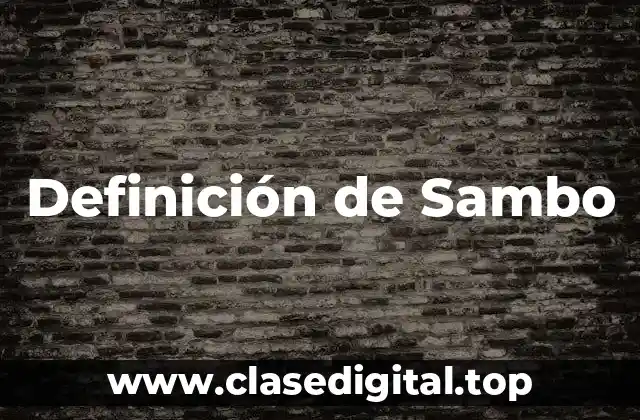 Definición de Sambo