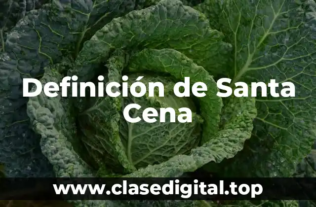 Definición de Santa Cena