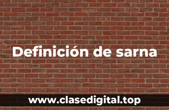 Definición de sarna