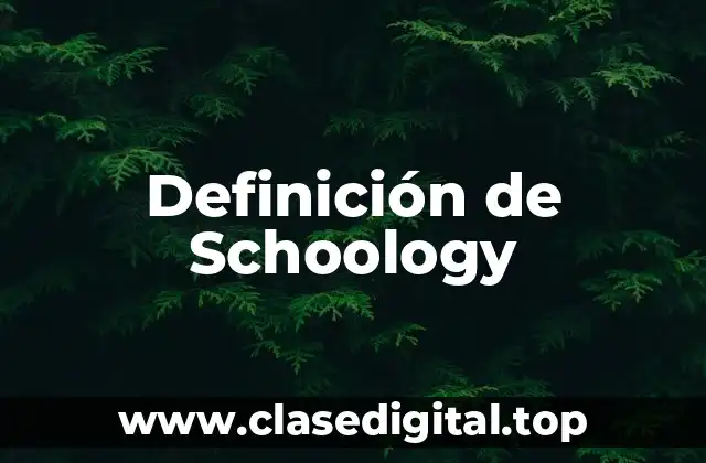 Definición de Schoology