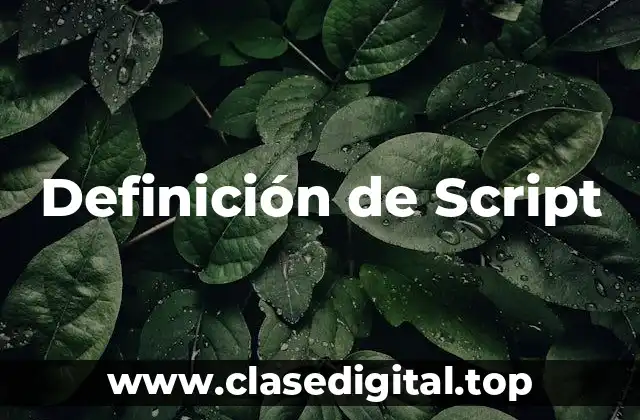 Ejemplos de Script