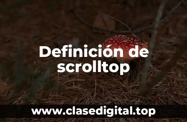 Definición de scrolltop