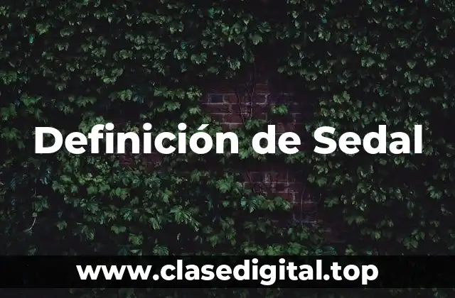 Definición de Sedal