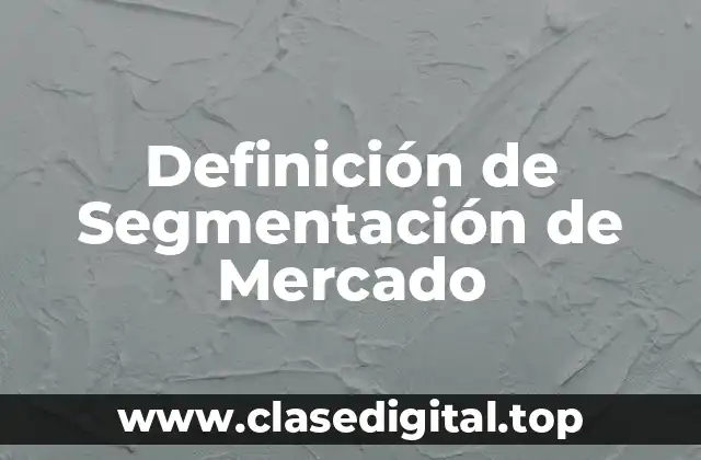 Ejemplos de Segmentación de Mercado