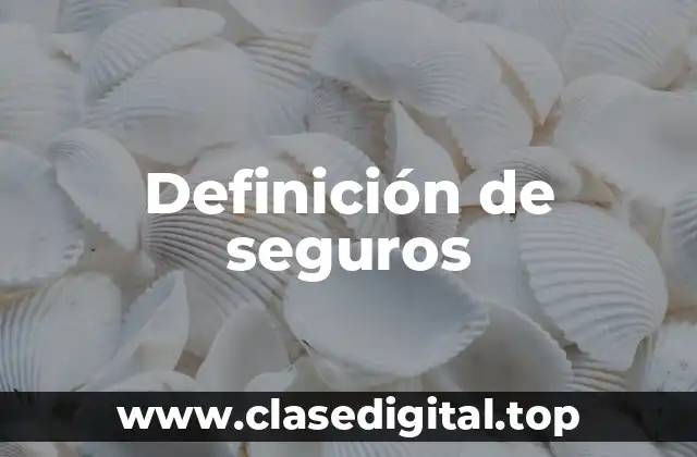 Definición de seguros