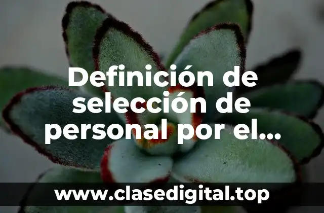 Ejemplos de selección de personal por el método de texto
