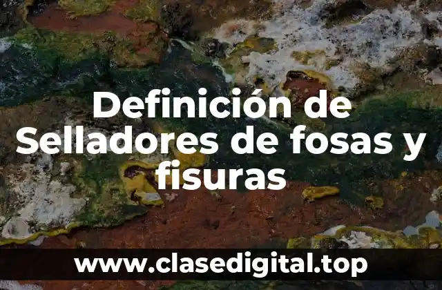 Definición de Selladores de fosas y fisuras
