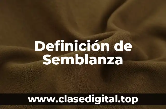 Definición de Semblanza
