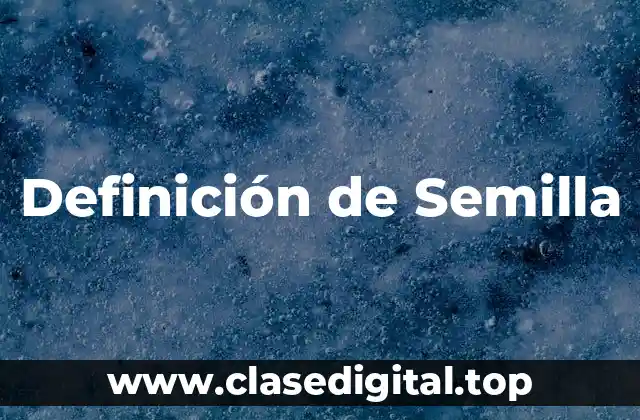 Definición de Semilla