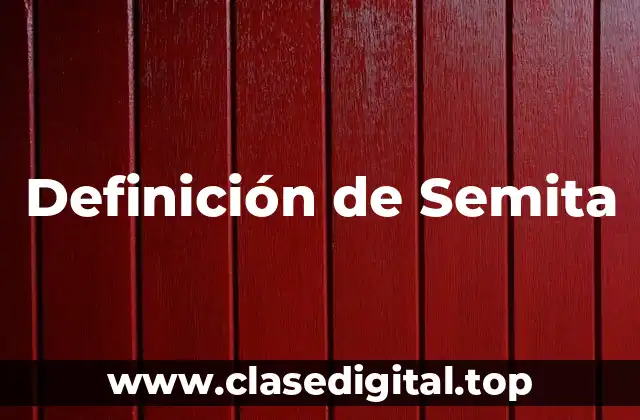 Definición de Semita
