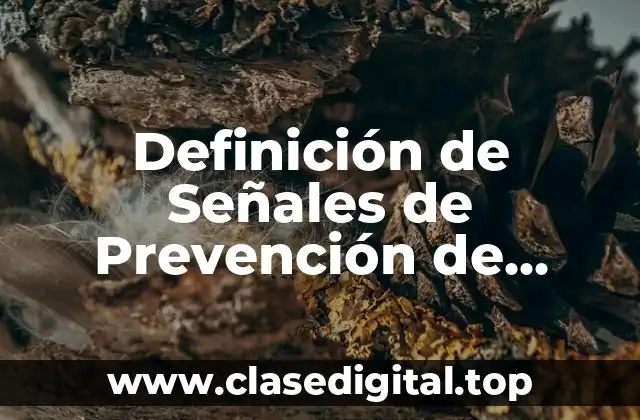 Definición de Señales de Prevención de Accidentes