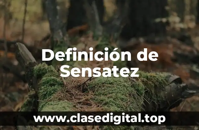 Definición de Sensatez