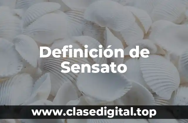 Definición técnica de Sensato