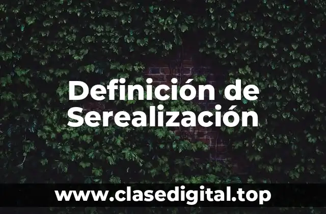 Definición de Serealización