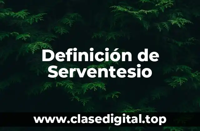 Definición de Serventesio