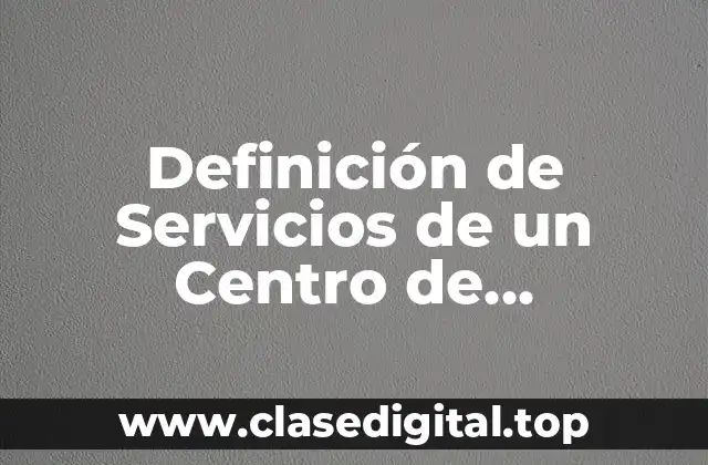 Definición de Servicios de un Centro de Videojuegos