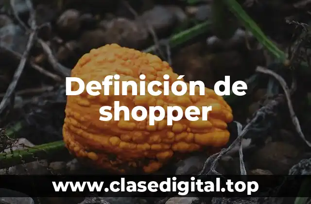 Definición de shopper