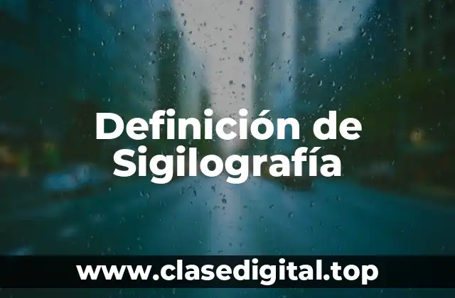 Ejemplos de Sigilografía