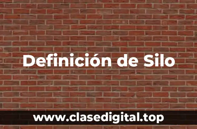 Definición técnica de Silo