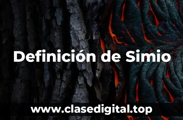 Definición de Simio