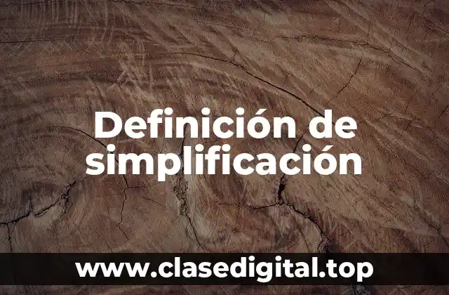 Definición técnica de simplicidad