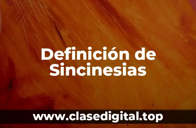 Definición técnica de sincinesias