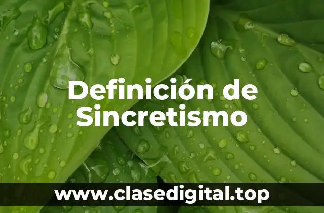 Definición Técnica de Sincretismo