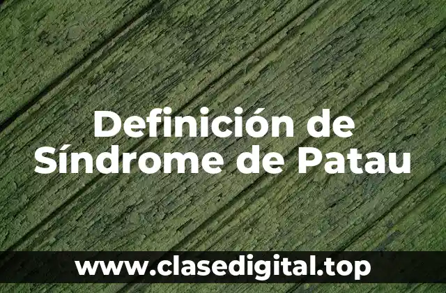 Definición de Síndrome de Patau