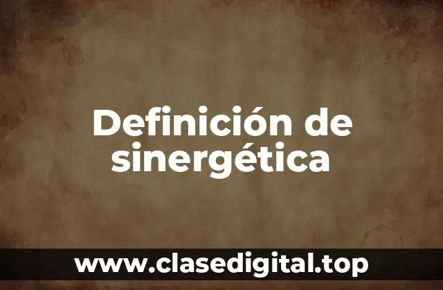 Definición de sinergética