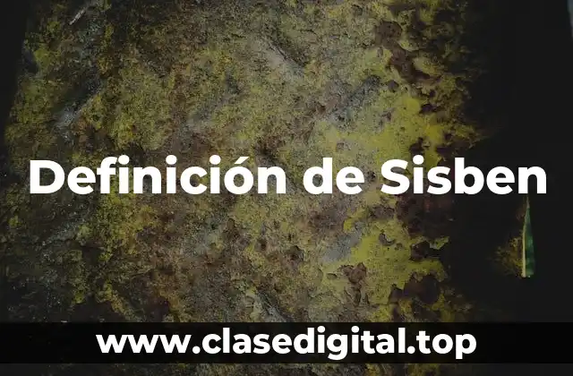 Definición de Sisben