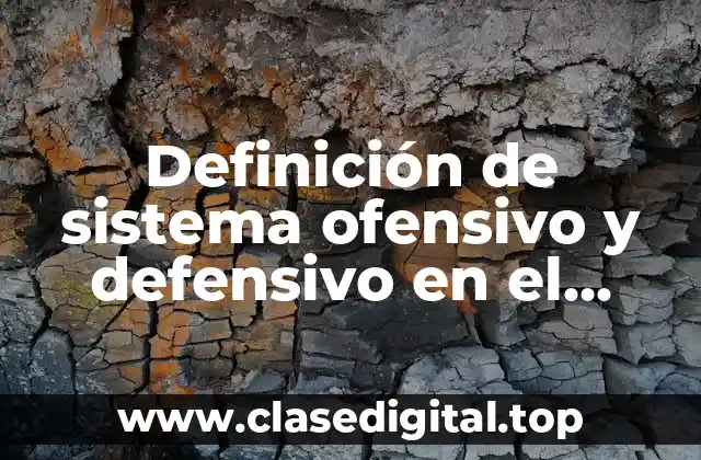 Definición de sistema ofensivo y defensivo en el fútbol