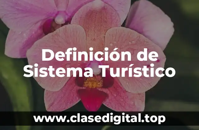 Definición de Sistema Turístico