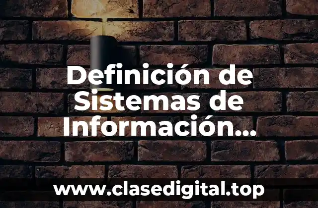 Definición de Sistemas de Información Geográfica Años Anteriores