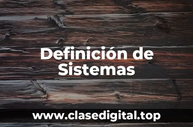Ejemplos de sistemas