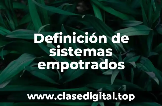 Definición de sistemas empotrados