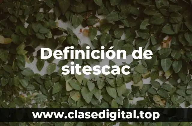 Definición de sitescac