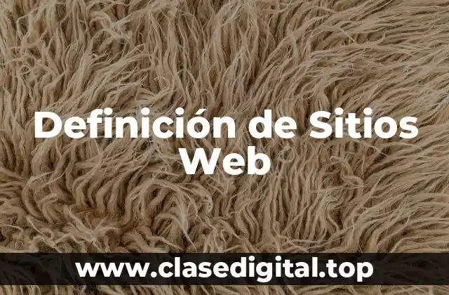 Definición de Sitios Web